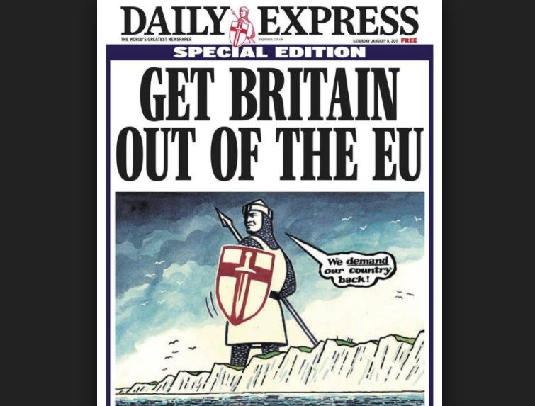 Daily Express editor Hugh Whittow on why there can be no doubt that we have his title to thank/blame for Brexit